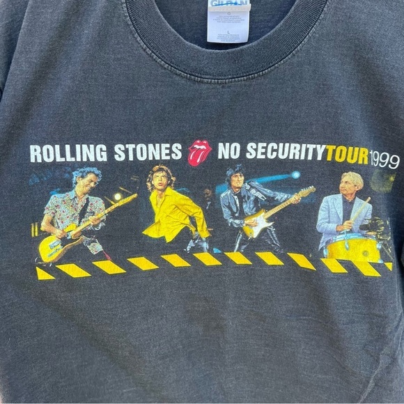 VTG The Rolling Stones No Security Tour 1999 T-Shirt Black Double Sided Large - Picture 7 of 13